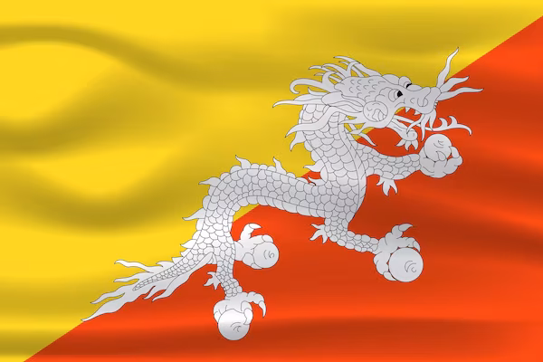 Bhutan flag Bhutan flag